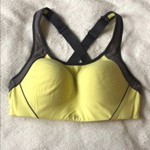 VS Neon yellow sports bra